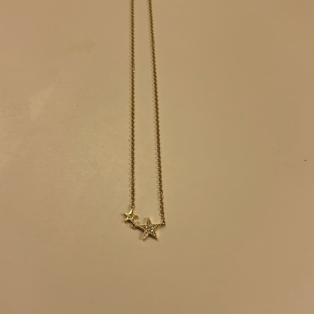 Ring Concierge Twin Star gold & diamond necklace